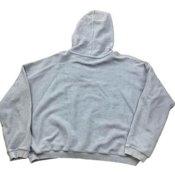 AERIE BLUE HOODIE SWEATER‎ SIZE L | J1 - Picture 6 of 6